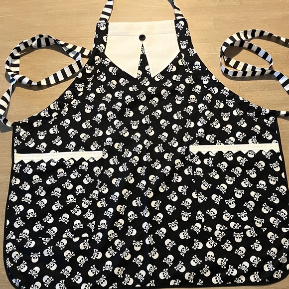 Handmade Other - Wednesday Addams Inspired Skull Apron Size Large